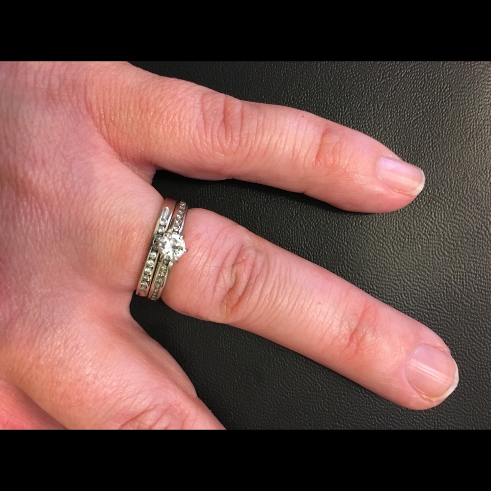 Diamond and white gold bridal set - make offer
